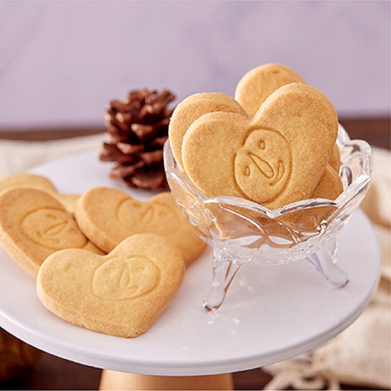 (Arrived as soon as 5/8) [Xihaner] Love LOGO Biscuits-50 pieces/box I single piece - คุกกี้ - อาหารสด 