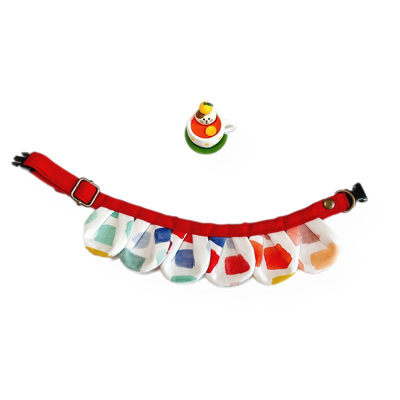 MaoFenBiBi Dreams Come True - Handmade Petal Collar & Handmade Collar - ปลอกคอ - ผ้าฝ้าย/ผ้าลินิน 