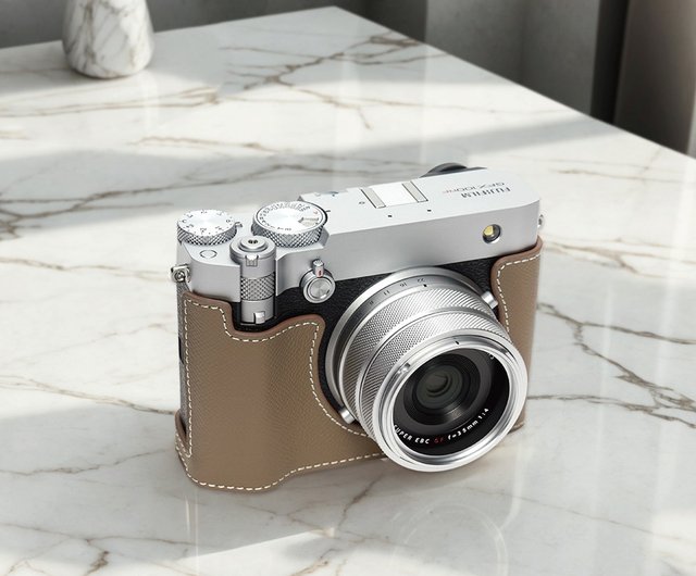 対応機種：FUJIFILM GFX100RF ハンドグリップレザーカメラケース
