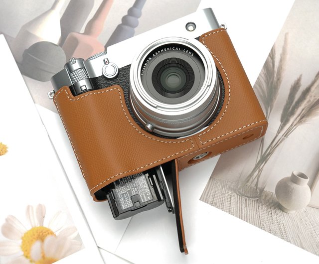 対応機種：FUJIFILM GFX100RF ハンドグリップレザーカメラケース