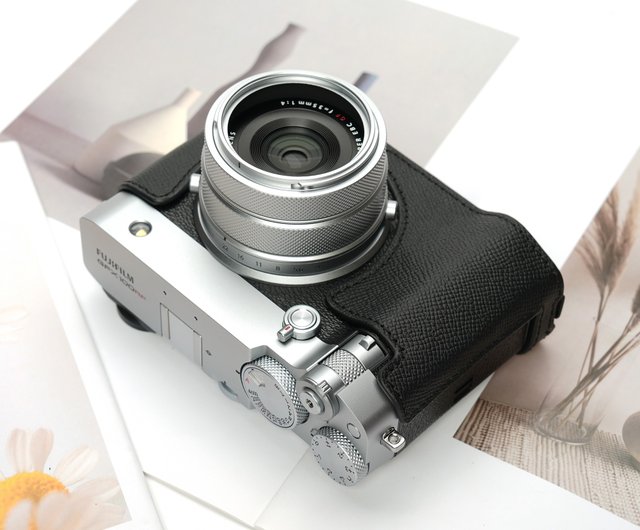 対応機種：FUJIFILM GFX100RF ハンドグリップレザーカメラケース