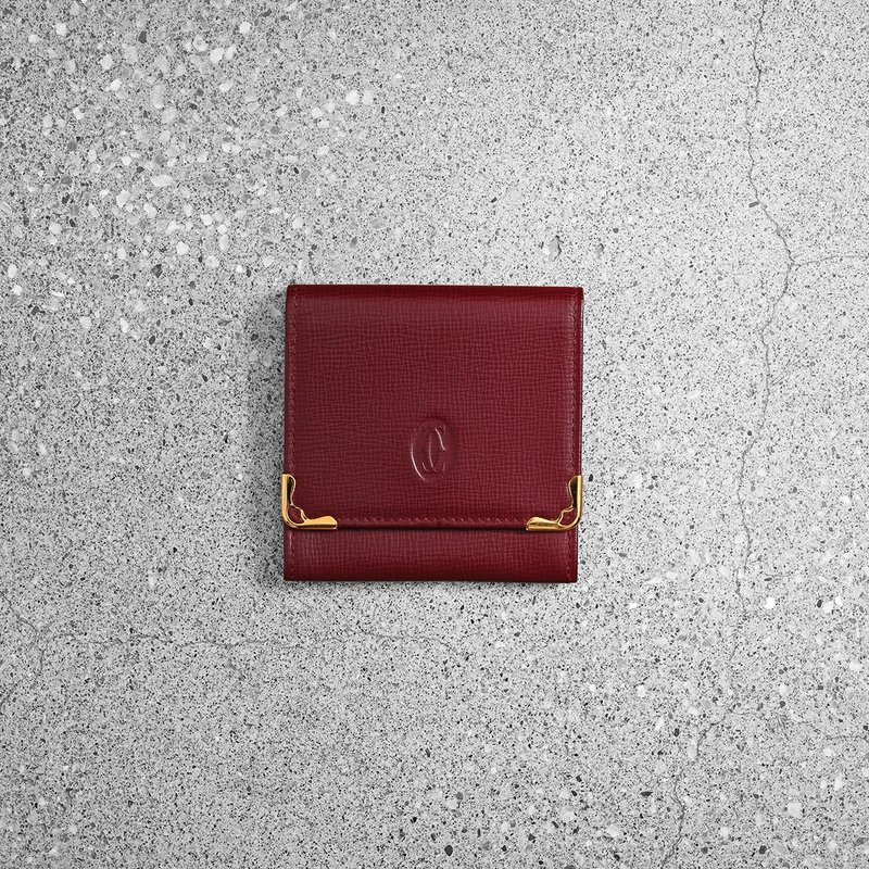 Vintage Cartier古董零錢包 / 古董皮夾、古董零錢包、古董精品 - 錢包/皮夾/長短夾 - 真皮 紅色