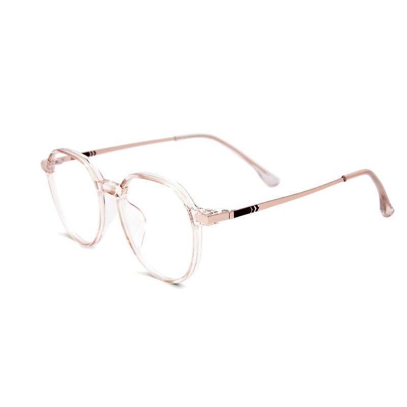 文藝復古光透白TR90輕量幾何框UV400濾藍光眼鏡│向陽的繡球冰晶 - 眼鏡/眼鏡框 - 塑膠 多色