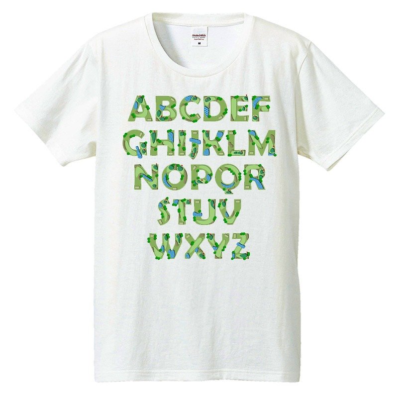 T-shirt / Golf course - Men's T-Shirts & Tops - Cotton & Hemp White