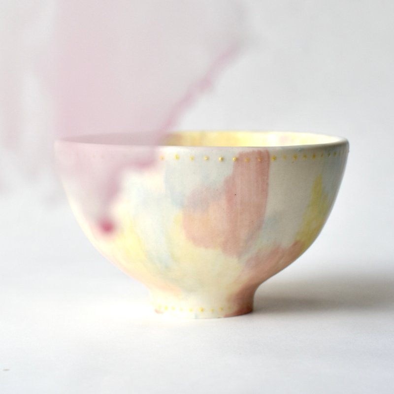 Color waterfall bowl　色彩の滝のうつわ・一点物 - 茶碗・ボウル - 陶器 多色