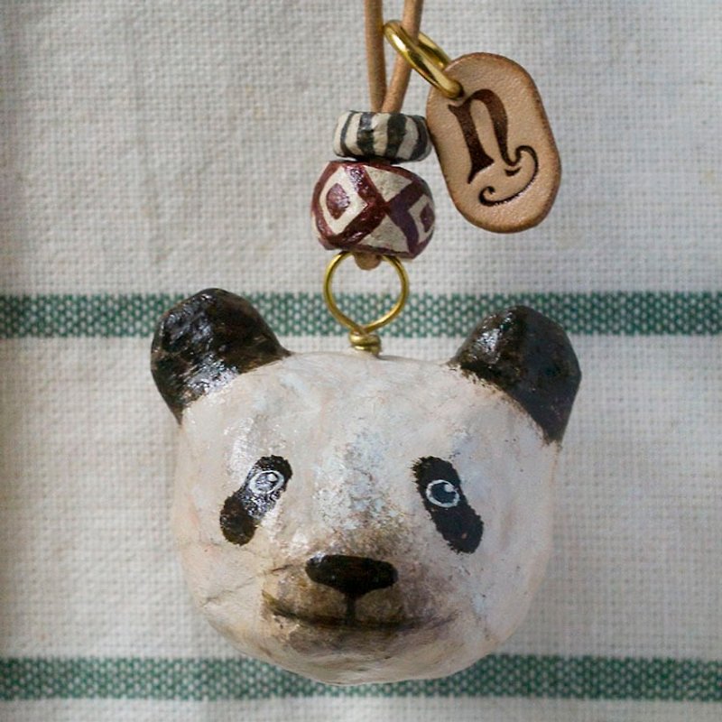 Panda Pendant Necklace / Animal Item 錬 - สร้อยคอ - กระดาษ ขาว