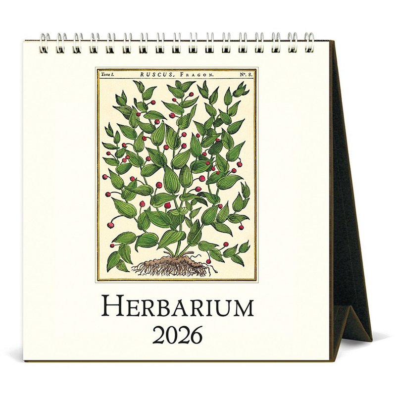 (預購) Cavallini & Co.  2026 桌曆\月曆 HERBARIUM - 日曆/月曆/年曆 - 紙 多色