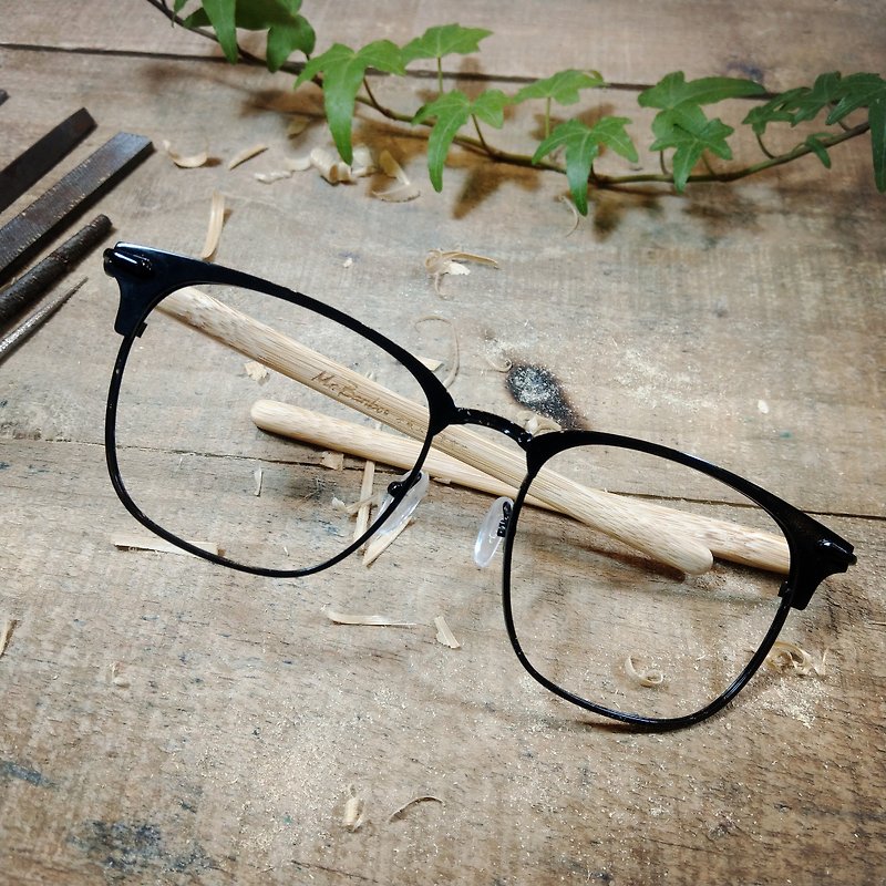 Taiwan handmade glasses [MB Lao Kao] series of exclusive patented technology aesthetic touch of action works of art - Glasses & Frames - Bamboo Multicolor