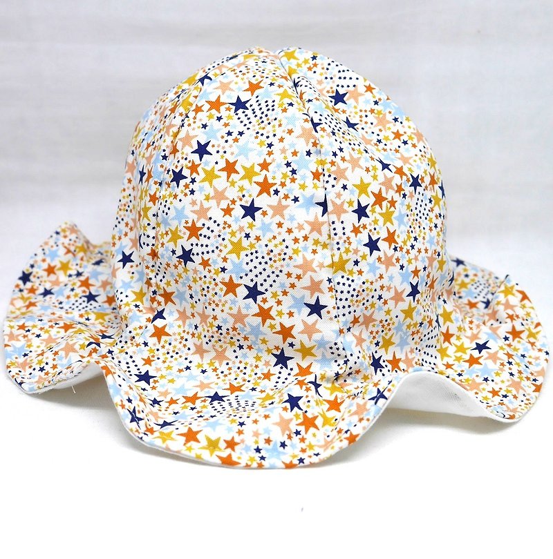 Tulip hat / Twinkle star - 帽子・ヘアバンド - コットン・麻 イエロー