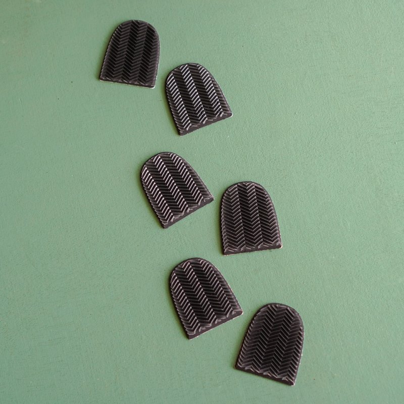 【超好用鞋材】後跟防磨貼片 鞋跟救星 布鞋diy - 鞋墊/周邊 - 橡膠 黑色