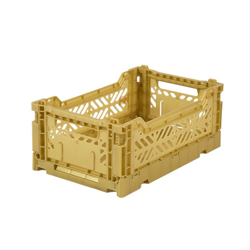 Turkey Aykasa Folding Storage Basket (S)-Mineral Gold - Storage - Plastic 