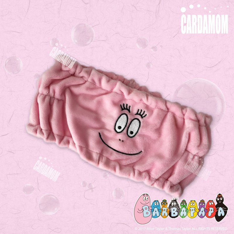 【BARBAPAPA泡泡先生】洗臉必備造型超柔毛巾布髮帶 - 其他 - 其他材質 粉紅色