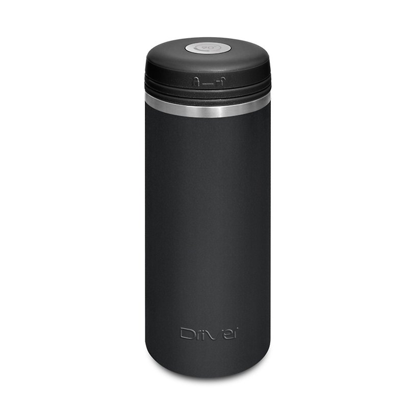 [Customized gift] Driver │ 90Do light ceramic vacuum flask 350ml-matt black - กระบอกน้ำร้อน - ดินเผา สีดำ