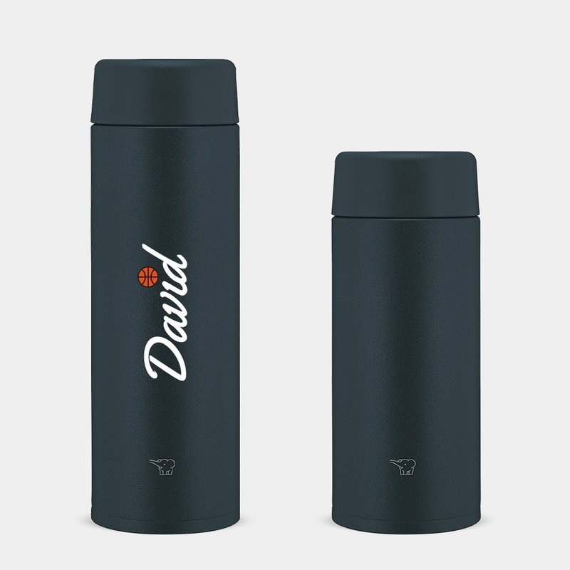 【客製化禮物】教師節 畢業禮 英文名 藍球  棒球 象印保溫瓶 052 - 保溫瓶/保溫杯 - 不鏽鋼 黑色