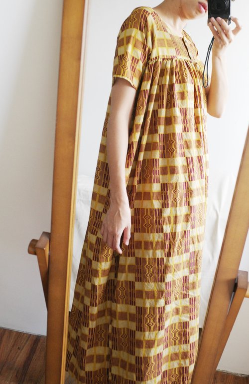 専用ページ　vintage ヴィンテージ　アフリカン　ワンピース　希少 ヴィンテージ アフリカンスタイルプリントコットンワンピース