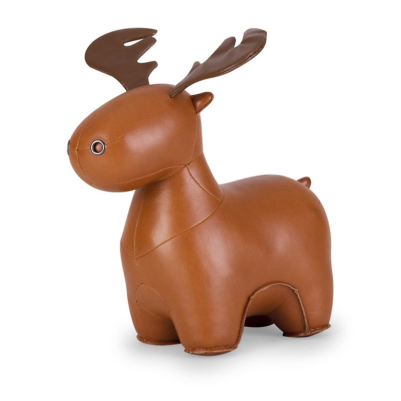【售完即止 即將絕版】 Zuny - Moose 麋鹿造型動物門擋 - 裝飾/擺設  - 人造皮革 多色
