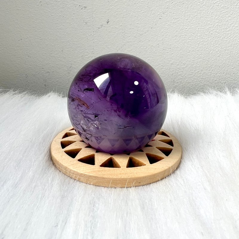 Amethyst Ball | Crystal | Crystal Ball | Crystal Ornaments - Items for Display - Crystal Purple