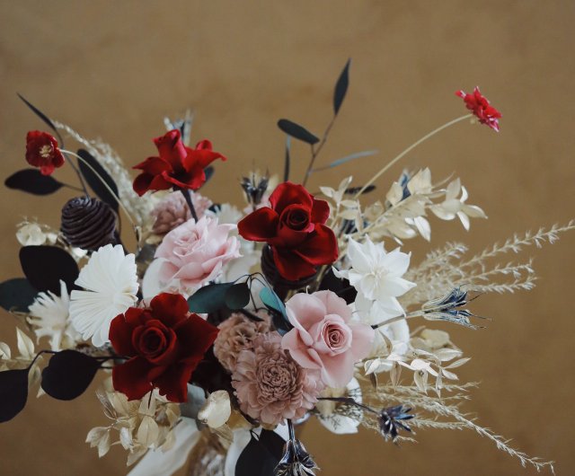 Naturals Bridal Bouquet, Dried Wedding Flowers