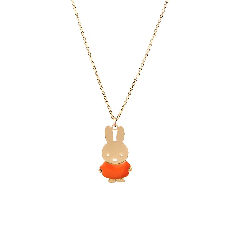 Titlee - Miffy Necklace (Orange) - Necklaces - Copper & Brass Orange