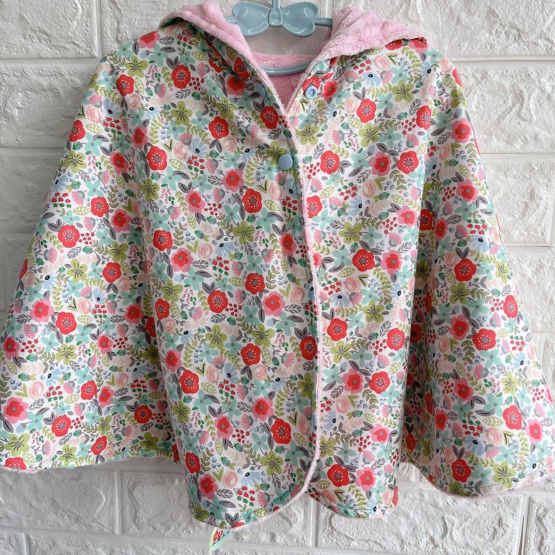 [Little flowers] Doudou cloak cloak children's cloak comfort blanket - เสื้อโค้ด - ผ้าฝ้าย/ผ้าลินิน 
