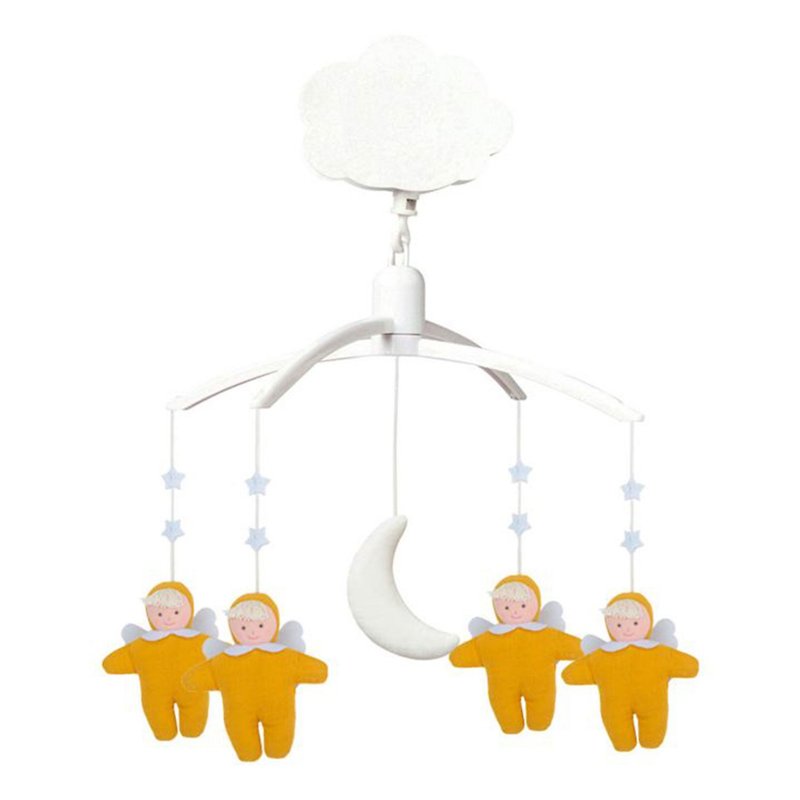 Trousselier - Musical Mobile Angels(Yellow) Baby Crib Baby Bed Side Toys - Kids' Toys - Cotton & Hemp 