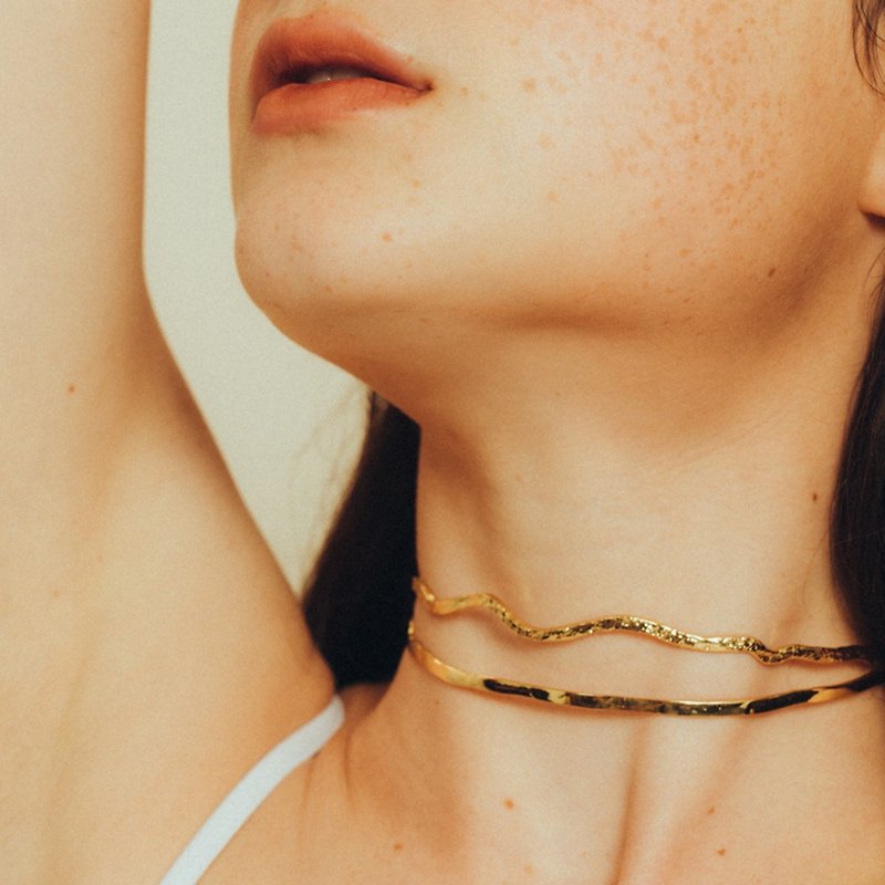 Sharon Necklace - Necklaces - Copper & Brass Gold