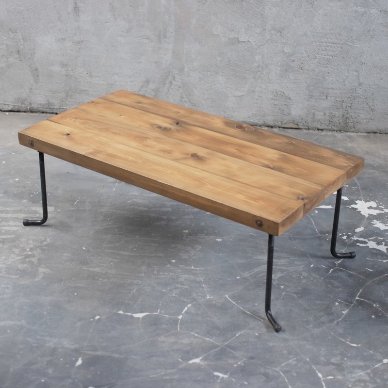 wood iron table 35*96*51 - 餐桌/書桌 - 木頭 咖啡色