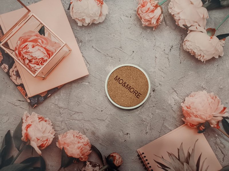 Touch Cement cork dual-purpose coaster cream biscuit style - ที่รองแก้ว - ปูน ขาว