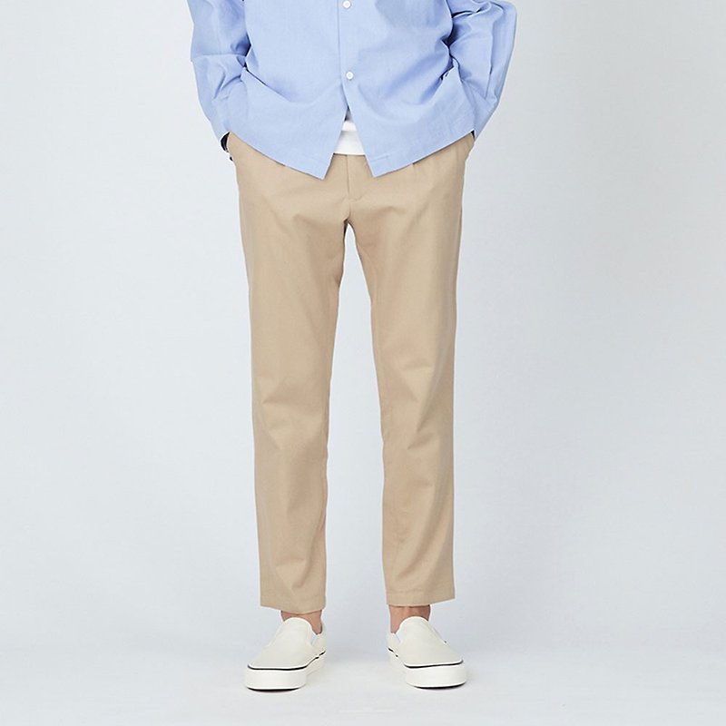 1616 twill discount trousers khaki - กางเกงขายาว - ผ้าฝ้าย/ผ้าลินิน สีกากี