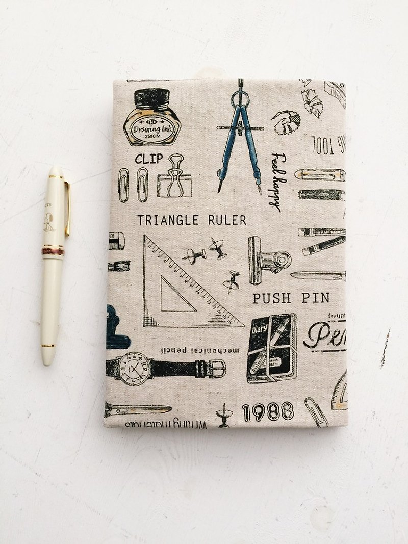 Stationery book manual book / book cover (notebook / diary / hand account) - Book Covers - Cotton & Hemp Gray