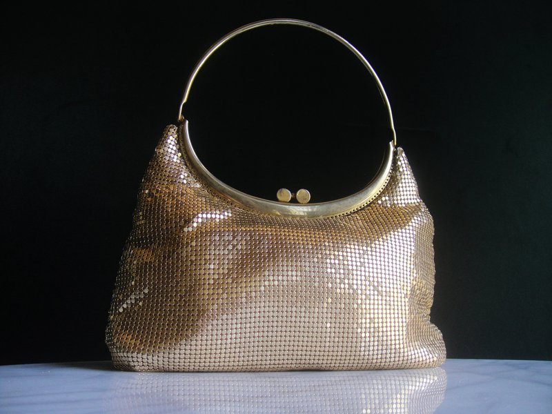 Glorious Era OLD ERA_Early second-hand Taiwanese handmade lady bead bag handbag - Handbags & Totes - Other Materials 