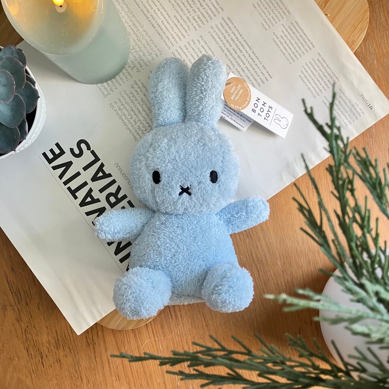 [New Year Gift] Terry Miffy Rabbit Stuffed Doll-Light Blue 23cm - Stuffed Dolls & Figurines - Polyester Blue