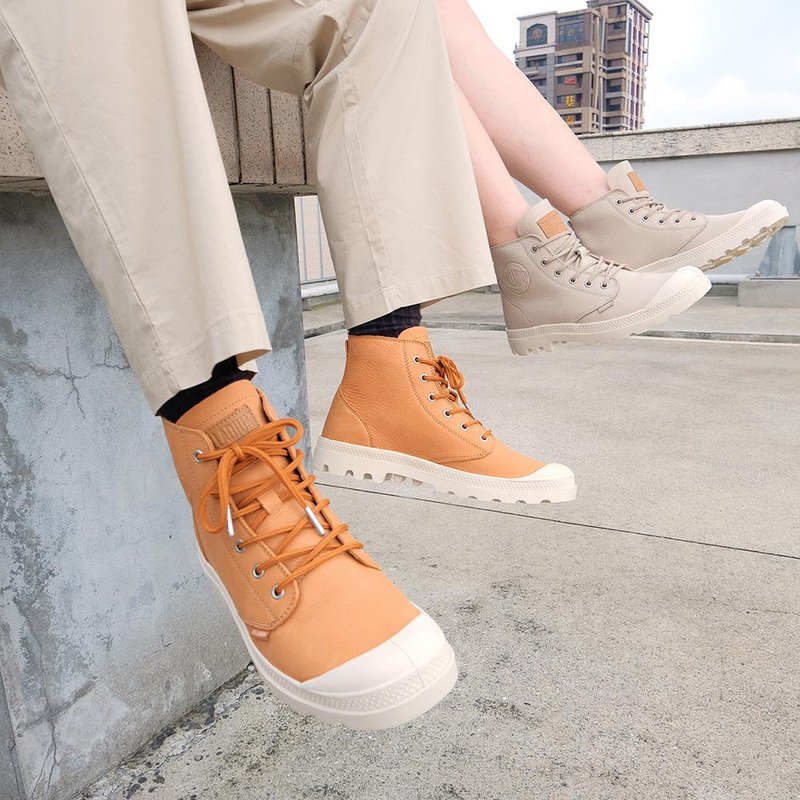 PALLADIUM 英倫風高筒柔韌牛皮靴 75750 - 男靴/短靴 - 真皮 