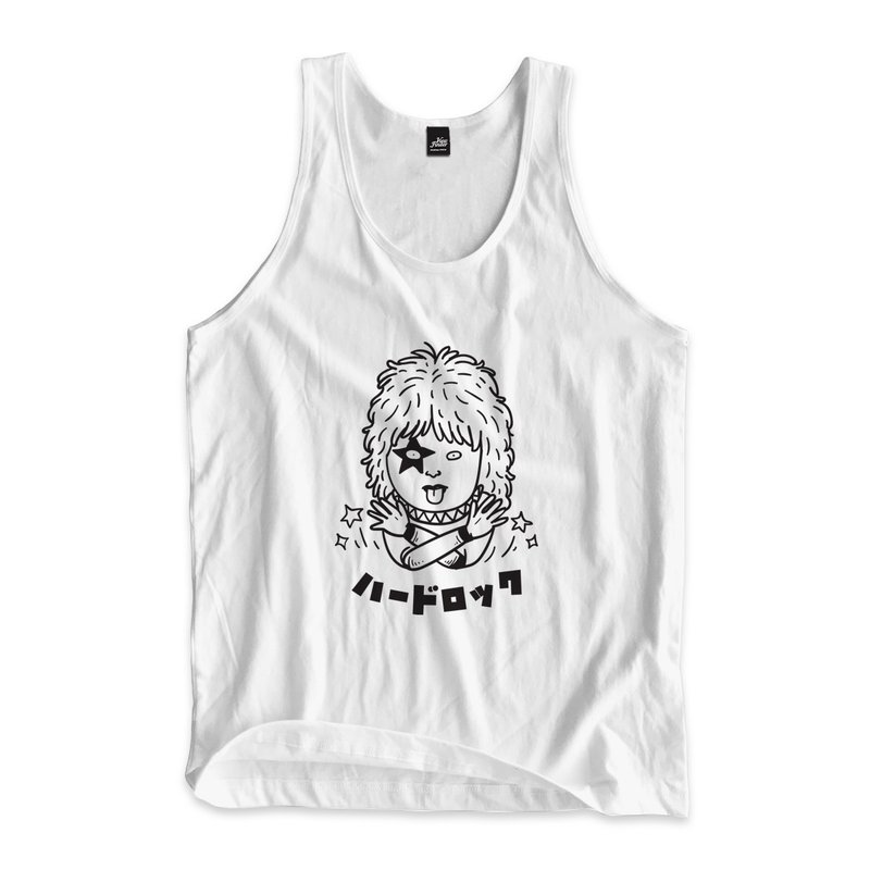 Hard Stone-Vest White - เสื้อกั๊กผู้ชาย - ผ้าฝ้าย/ผ้าลินิน ขาว
