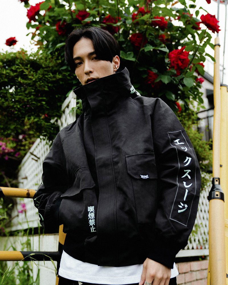 smoking no windbreaker jacket japan - Men's Coats & Jackets - Polyester Black