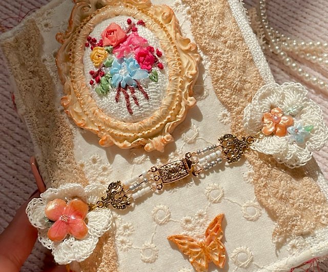 刺繍 ハンドメイドブック コラージュ ヴィクトリアン ドレス