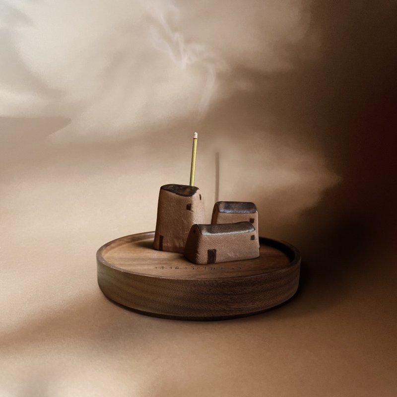 Memorable , customized gift , wooden incense holder - น้ำหอม - ไม้ หลากหลายสี