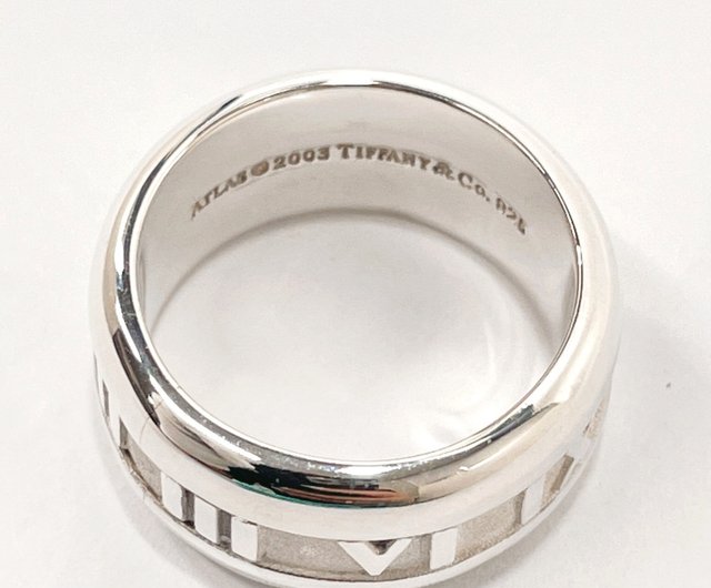 ティファニー アトラス リング シルバー925 12号 約6.4g 極美品 TIFFANY&Co. 12号 ティファニー リング・指輪 アトラス シルバー