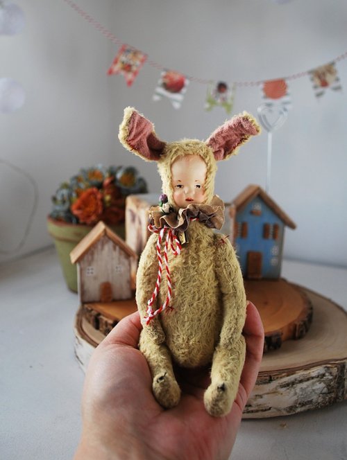 ベイビーバニー ロシア 海外作家様 テディベア アーティストベア