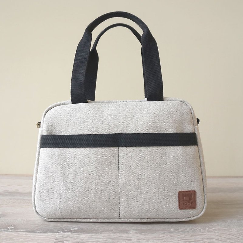 Indigenous Canvas Bowling Bag - 22 oz. Extra High Pounds - Linen Ash - Messenger Bags & Sling Bags - Other Materials Gray