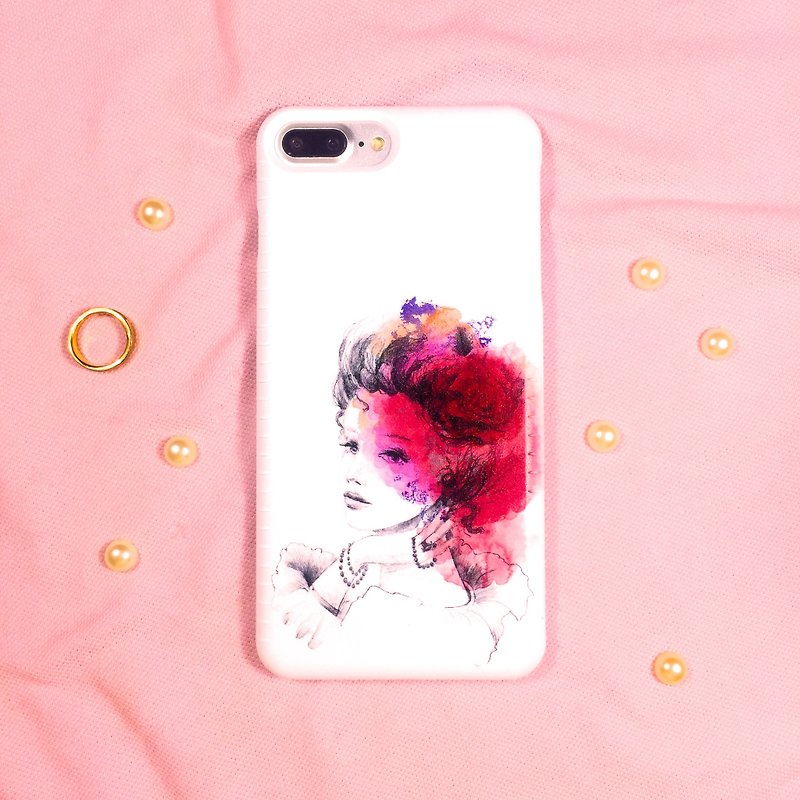 2018新年禮物『Charlotte』iPhone 7/Plus Samsung Sony OPPO hTC Ms. Young手機殼 - 手機殼/手機套 - 塑膠 粉紅色