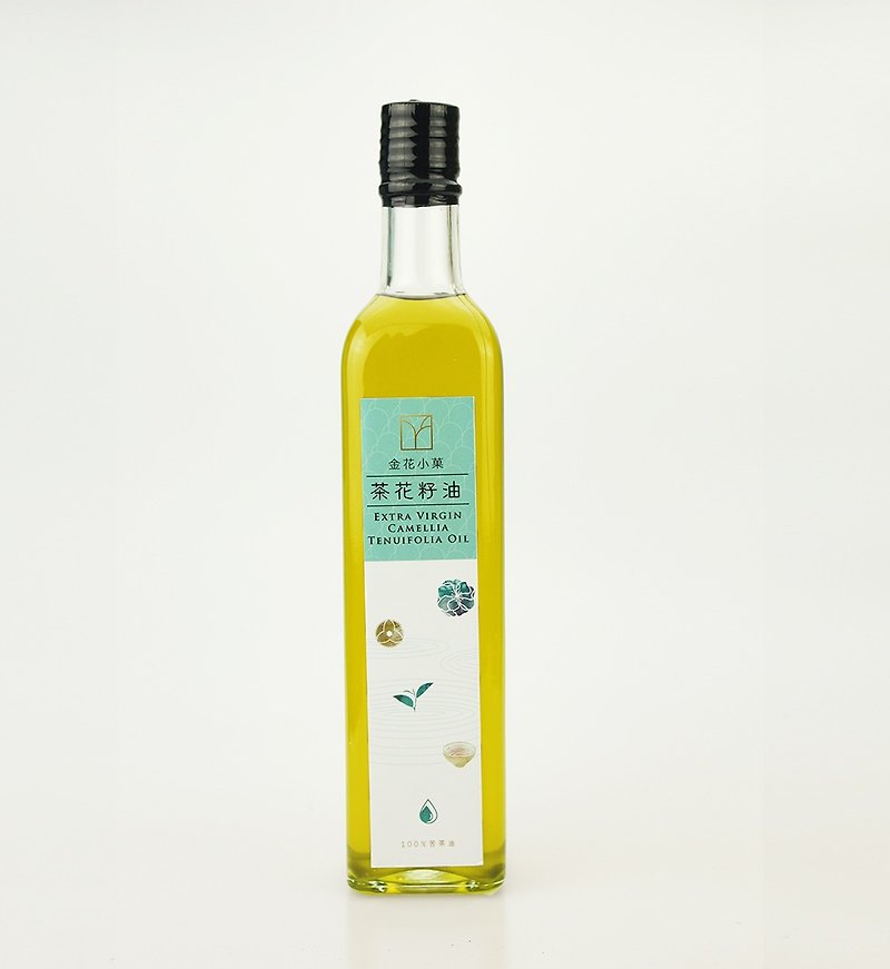[You Haoshi Tea] Golden Flower Small Fruit (Camellia Seed Oil) Bitter Tea Oil 250ml - Sauces & Condiments - Glass Green