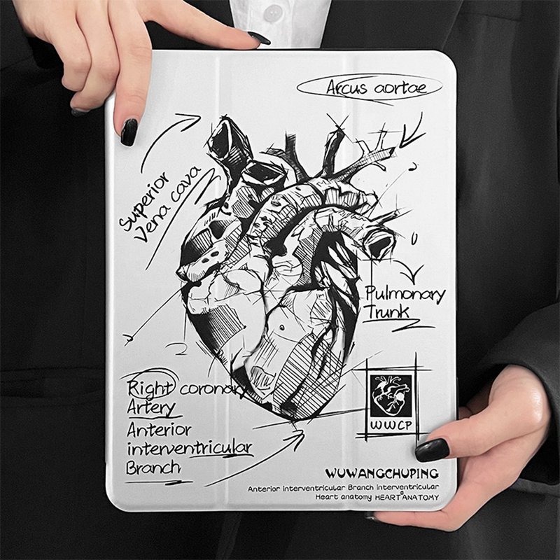 Three-dimensional sketch heart iPad case - เคสแท็บเล็ต - วัสดุอื่นๆ 