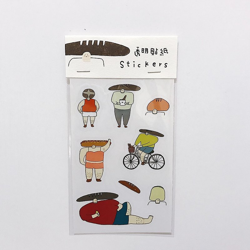 Clingy Mr. Bread Sticker - Stickers - Other Materials 