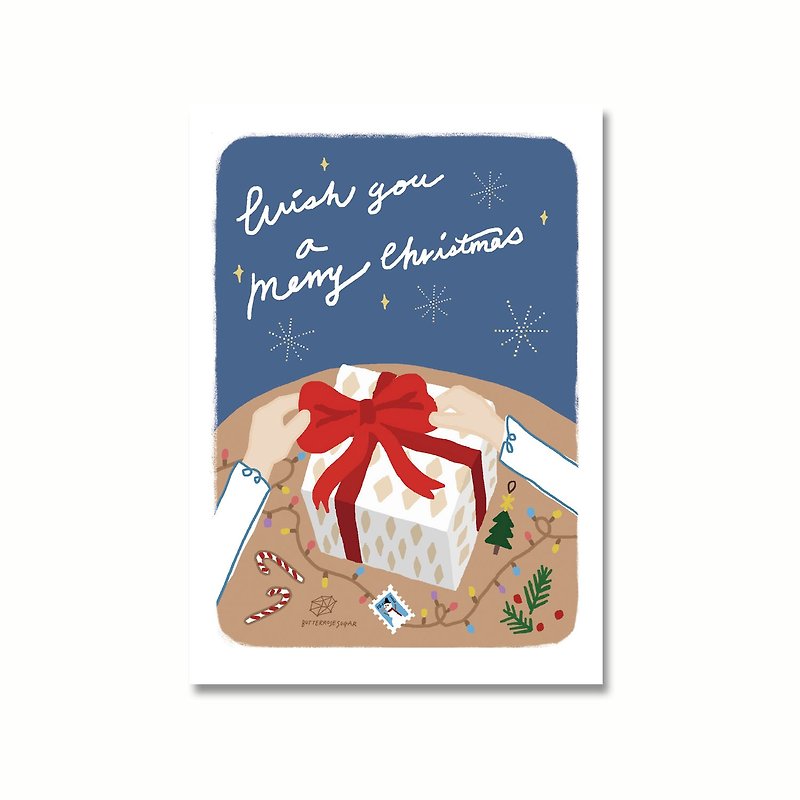 Christmas postcard // I hope you like it // - Cards & Postcards - Paper Multicolor