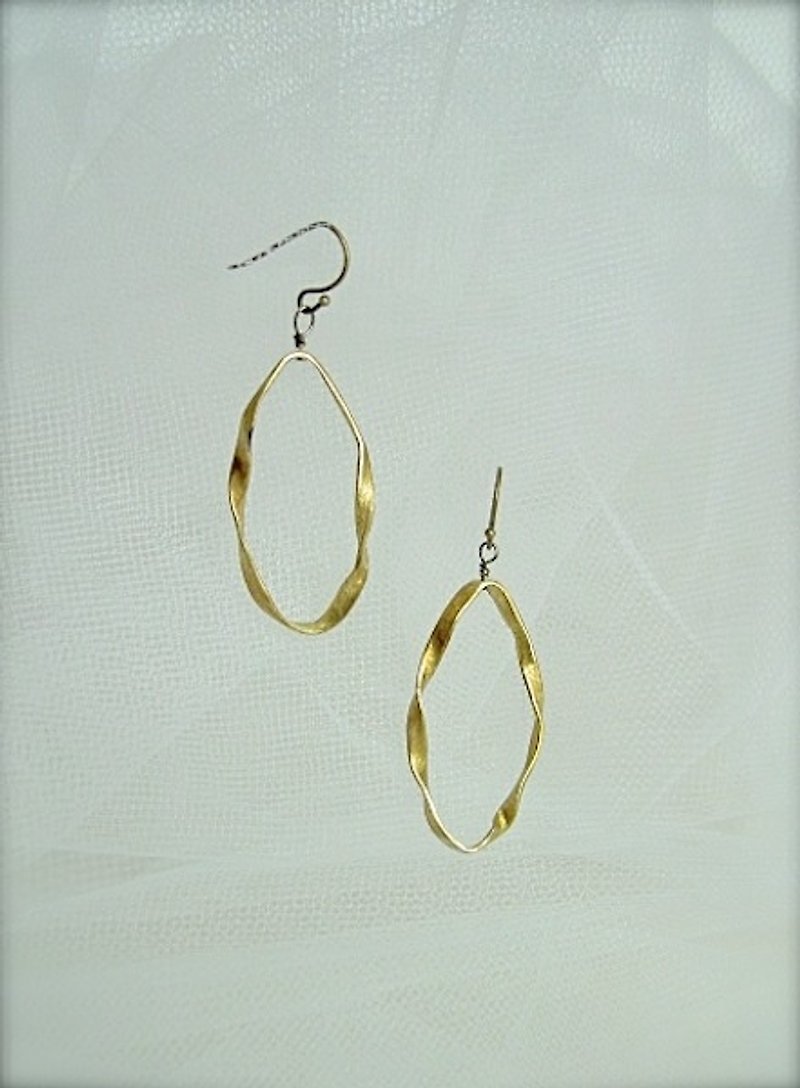 Ring earrings - ต่างหู - โลหะ สีทอง