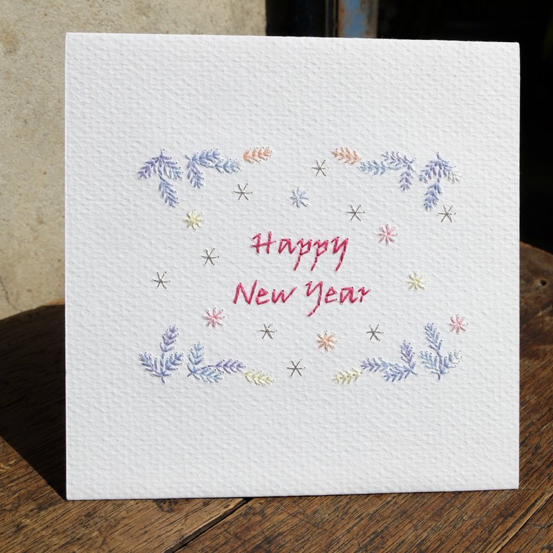 [Paper Embroidery Card] New Year Card - การ์ด/โปสการ์ด - กระดาษ 