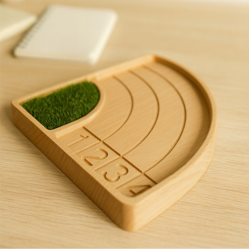 【童年回憶】操場收納盤 創意 文具飾品  原木 學校 生日 - 其他 - 木頭 卡其色