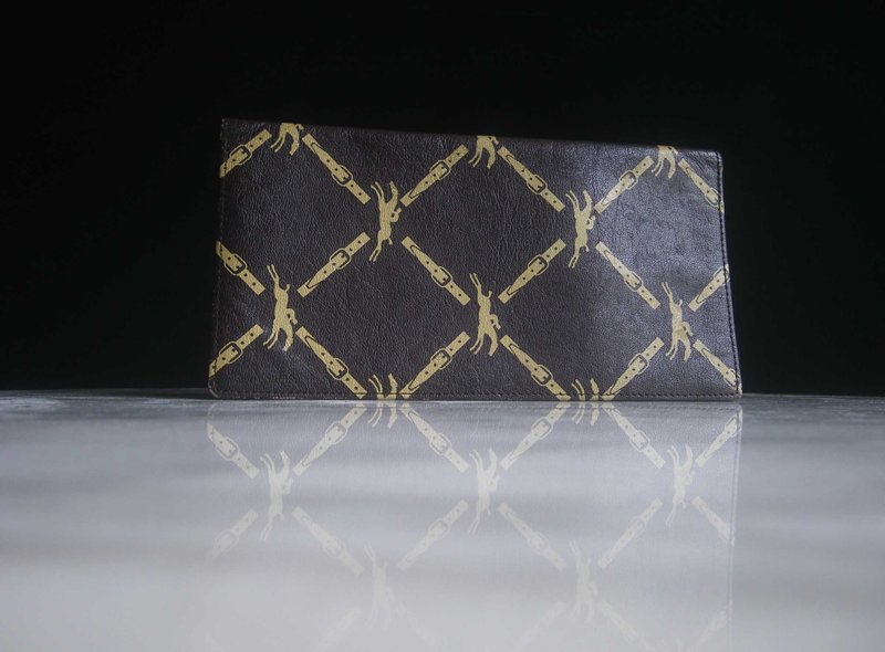 【OLD-TIME】Early second-hand antique bag French-made LONGCHAMP long wallet - Wallets - Other Materials Multicolor