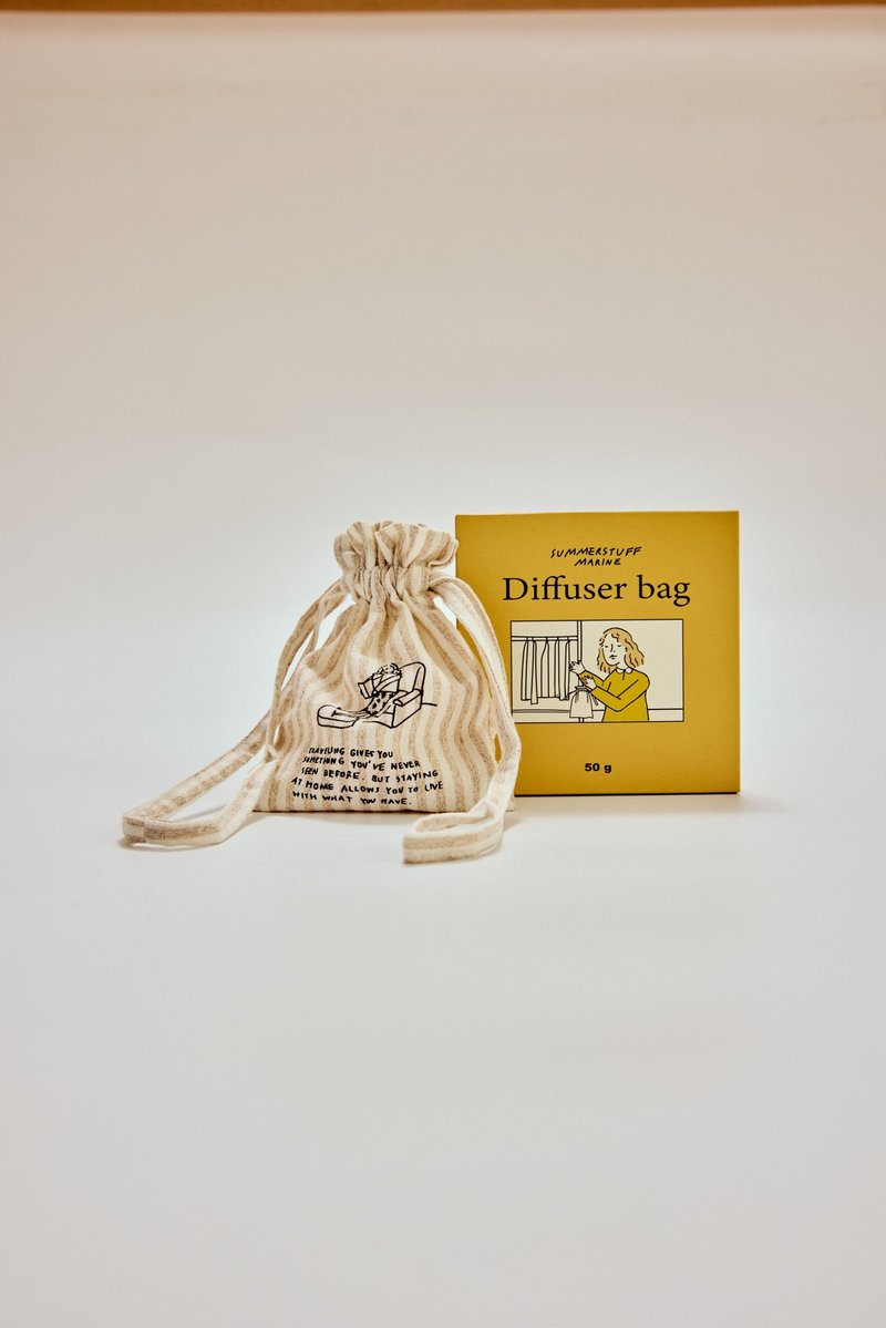 Summerstuff.marine - DIFFUSER BAG  กลิ่น A DAY AT HOME (50 g) - 香氛/精油/擴香 - 精油 白色